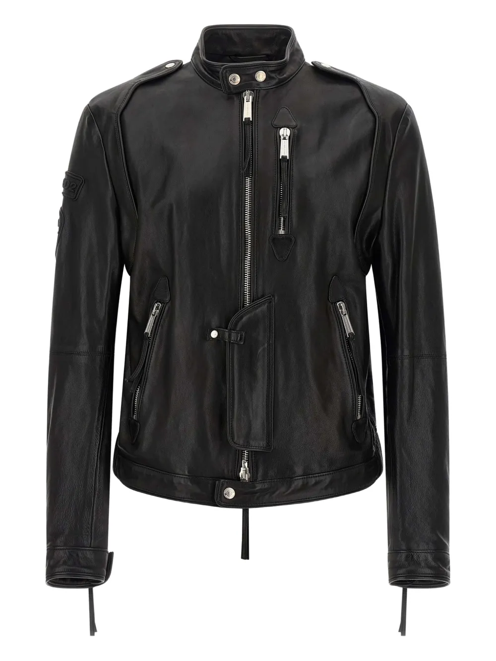 DSQUARED2 x Ducati leather jacket - ブラック DSQUARED2 x Ducati leather jacket - ブラック