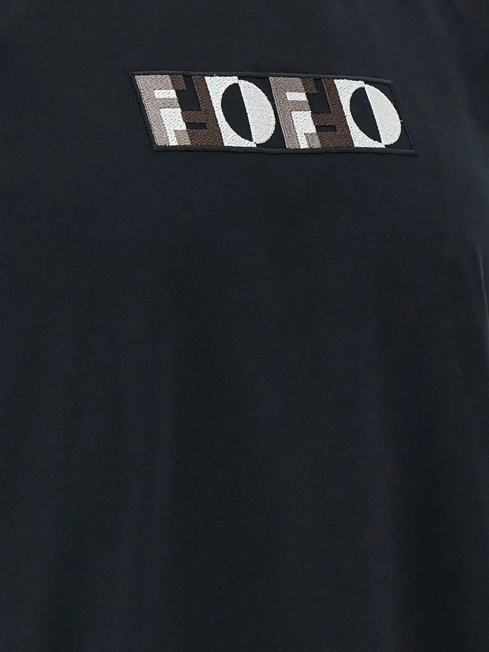 Fendi Optical Design Crew Neck T-shirt In Blue