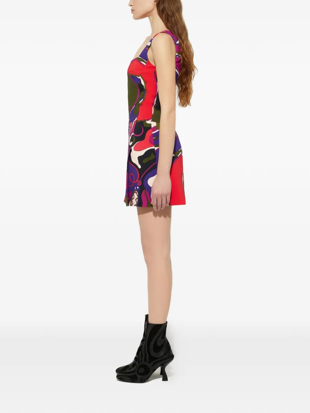 PUCCI Mini-jurk met Orchidee-print Paars
