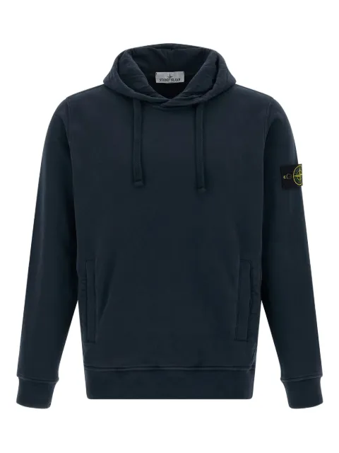 Stone Island logo-badge hoodie