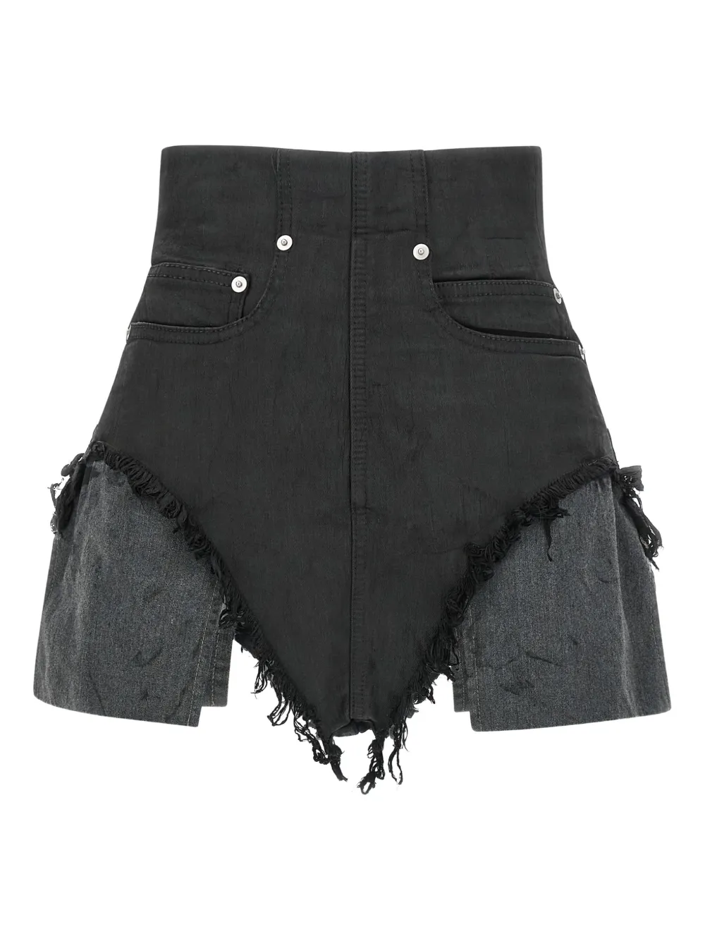 Rick Owens DRKSHDW frayed shorts - ブラック Rick Owens DRKSHDW frayed shorts - ブラック