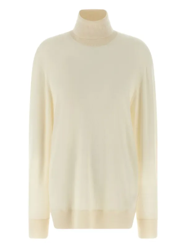 The Row Lizzy Turtleneck Sweater in Neutrals