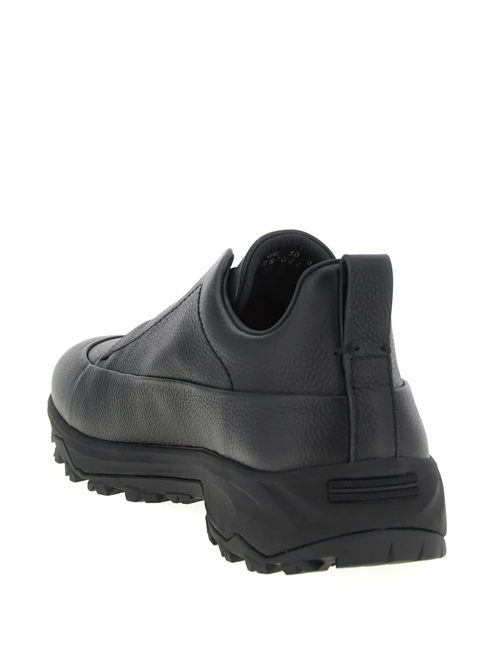 Zegna Triple Stitch™ Monte leren sneakers Zwart