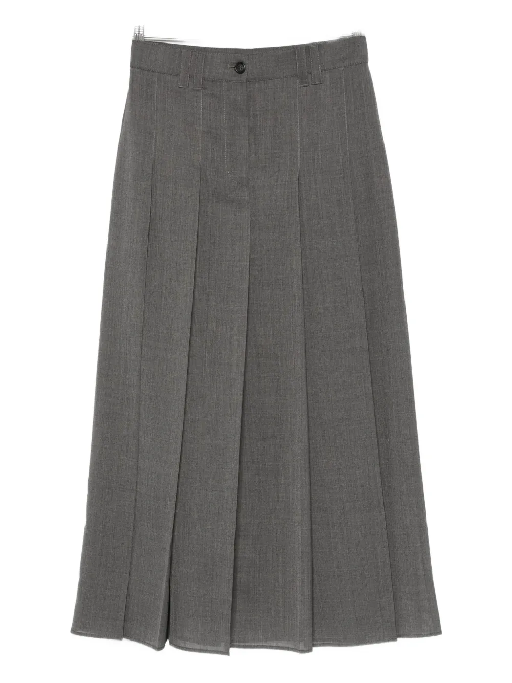 Brunello Cucinelli Midirock Mit Falten In Gray
