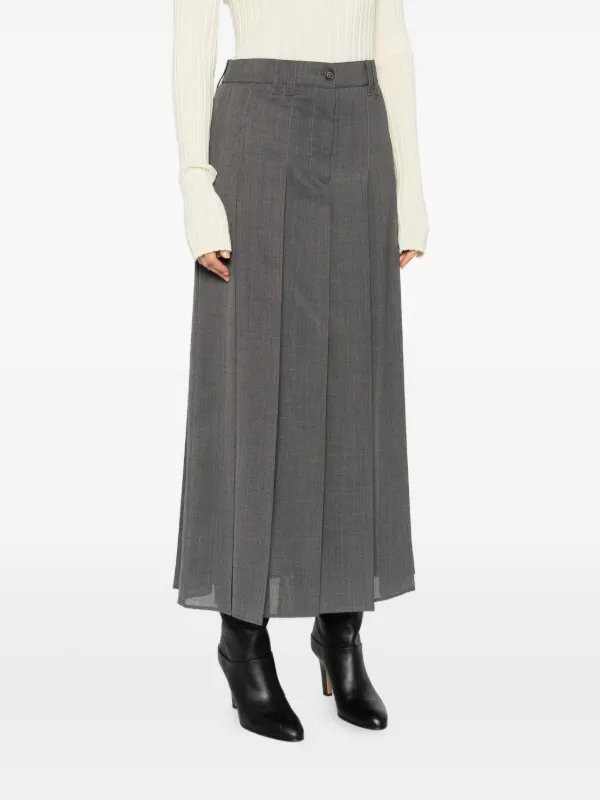 Brunello Cucinelli プリーツ スカート | グレー | FARFETCH JP