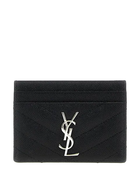 Saint Laurent Cassandre-plaque card holder