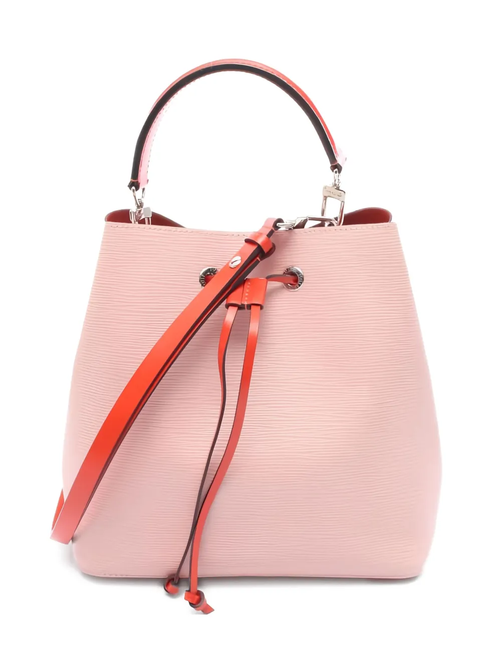 Pre-owned Louis Vuitton 00s Neonoe Epi Rose Ballerine Handbag In Pink