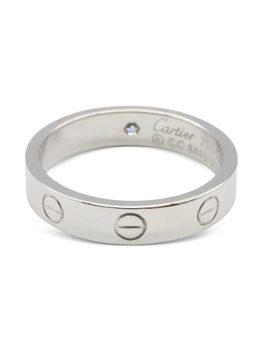 Cartier 18K white gold mini Love diamond ring | Image 2