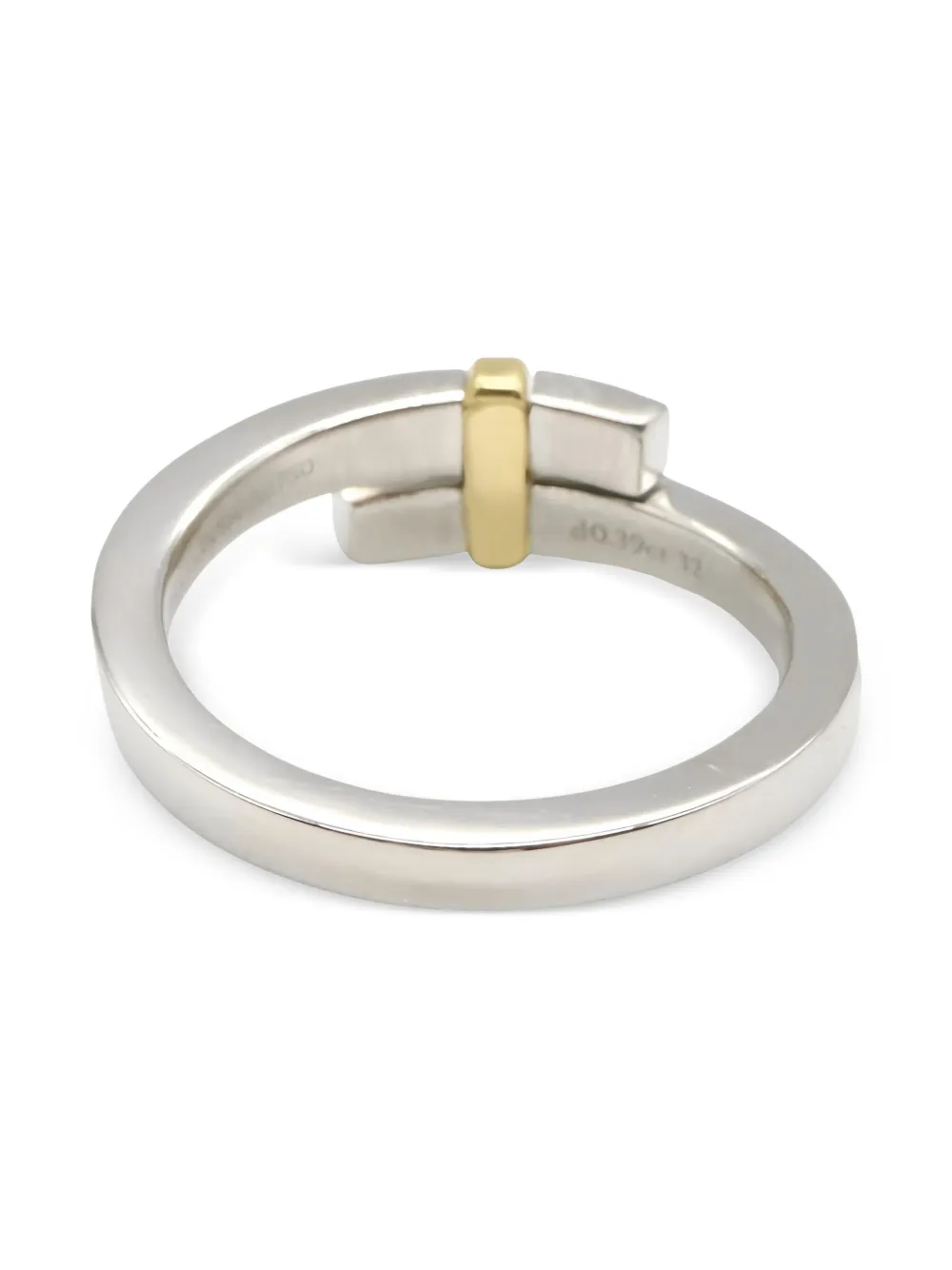 Tiffany & Co. Pre-Owned 2010s Platinum 18K yellow gold diamond bypass ring | Image 2