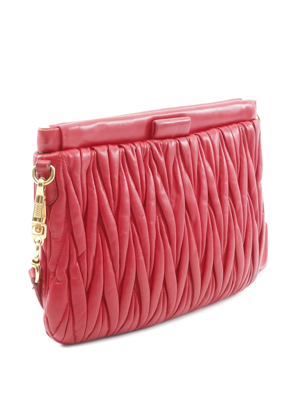 Miu Miu Pre-Owned 2000s matelassé-effect leather shoulder bag | Image 2