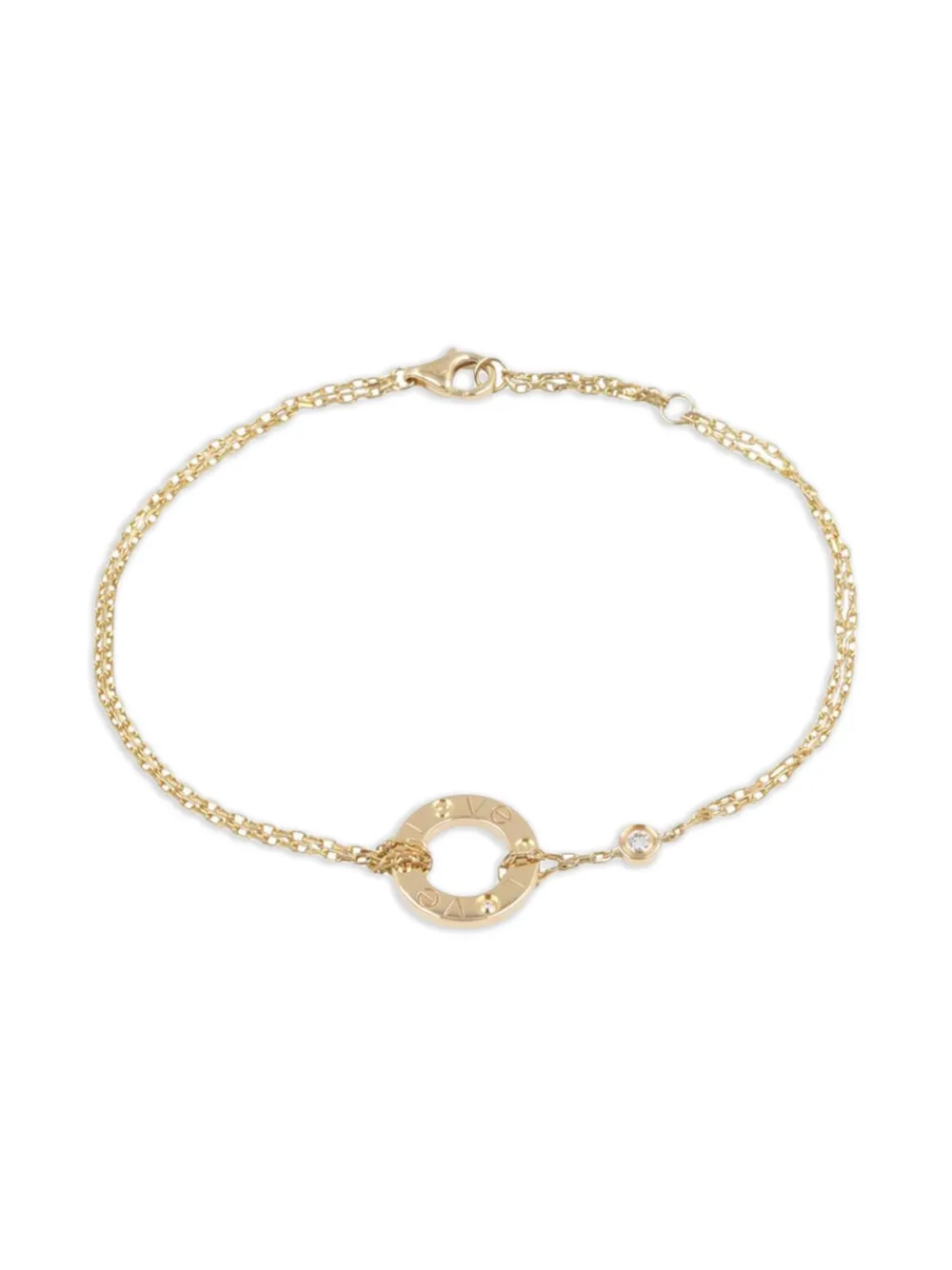 Cartier 2010s 18K yellow gold Love Circle diamond bracelet - ゴールドトーン Cartier 2010s 18K yellow gold Love Circle diamond bracelet - ゴールドトーン