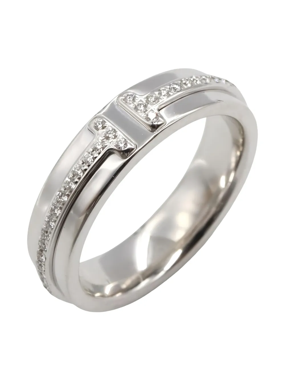 Tiffany & Co Eyewear 18K white gold T Two diamond ring | Image 2
