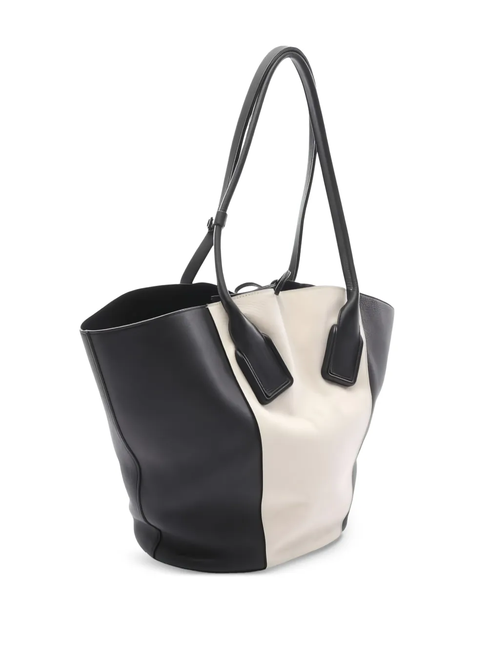 Pre-owned Bottega Veneta 2000s Medium Basket Tote Bag In Black