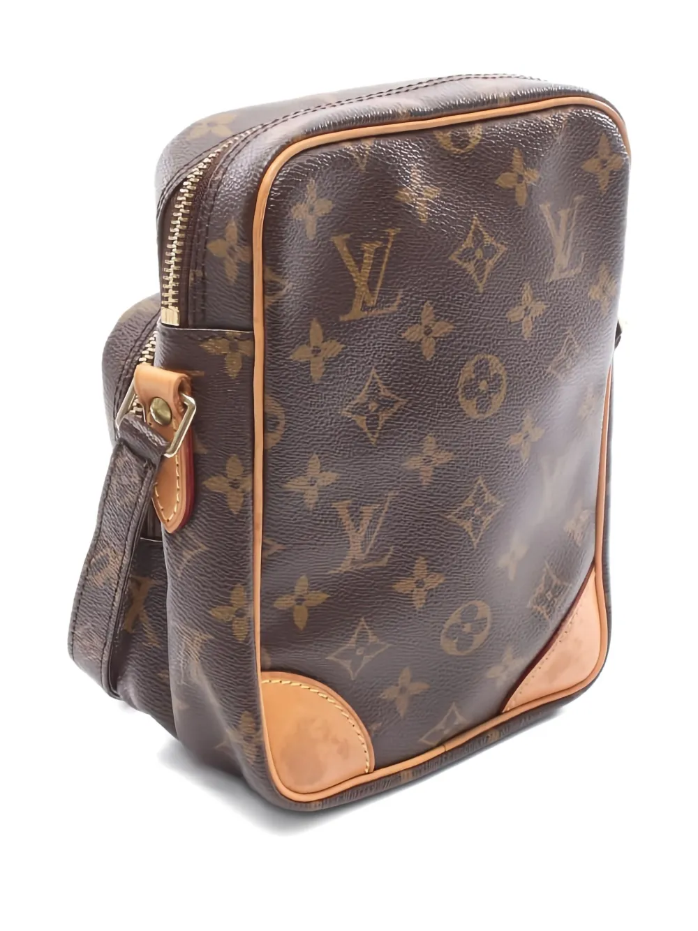 Pre-owned Louis Vuitton 2004 Monogram Amazon Cross Body Bag In Brown