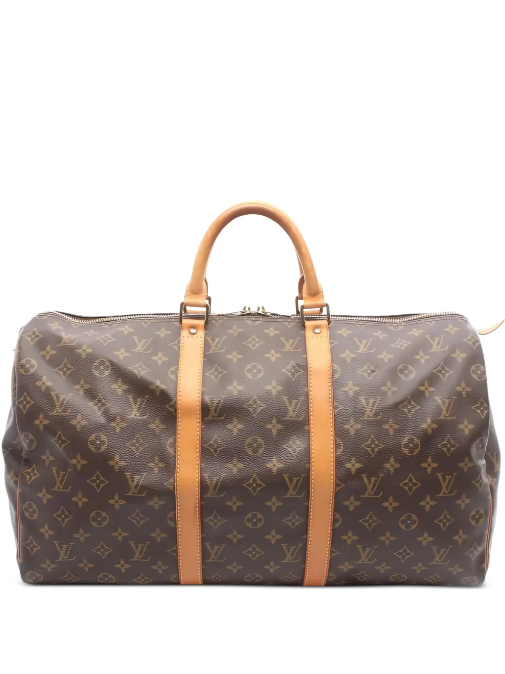 Louis Vuitton Pre-Owned 1994 モノグラム キャンバス キーポル 50 ボストンバッグ - ブラウン Louis Vuitton Pre-Owned 1994 モノグラム キャンバス キーポル 50 ボストンバッグ - ブラウン