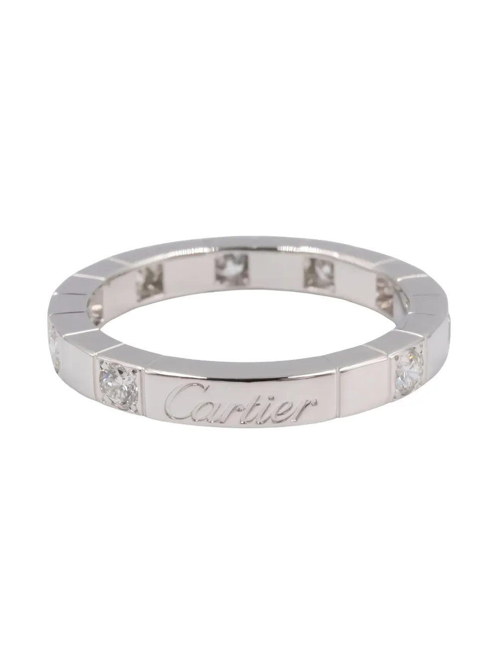 Cartier 2010 ラニエール ダイヤモンドリング 18Kホワイトゴールド - シルバートーン Cartier 2010 ラニエール ダイヤモンドリング 18Kホワイトゴールド - シルバートーン