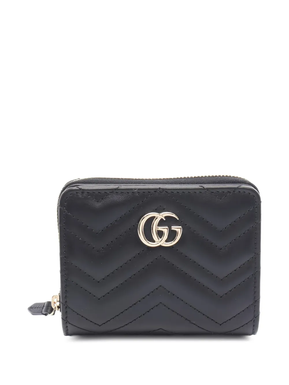 Gucci Pre-Owned GG Marmont bi-fold wallet - ブラック Gucci Pre-Owned GG Marmont bi-fold wallet - ブラック