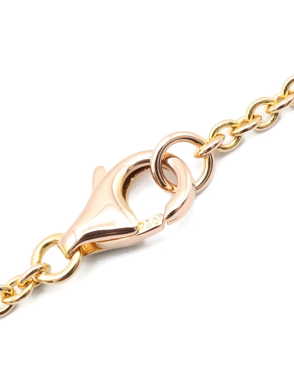 Pre-owned Cartier 18k Rose Gold Baby Love Necklace In Pink