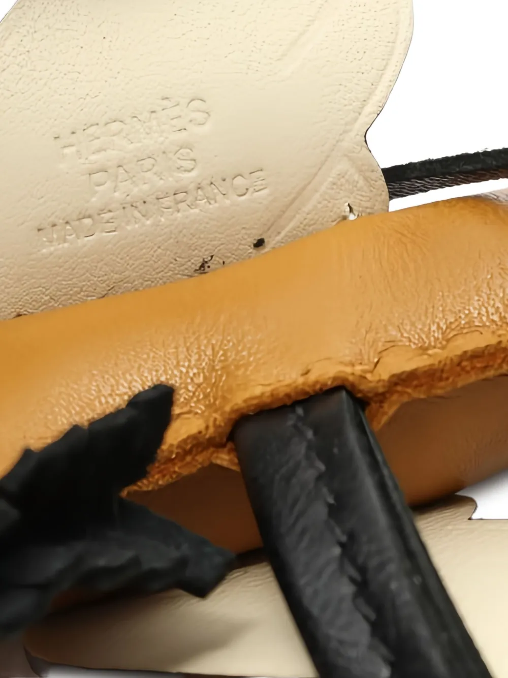 Pre-owned Hermes Pesagus Bag Charm In Brown
