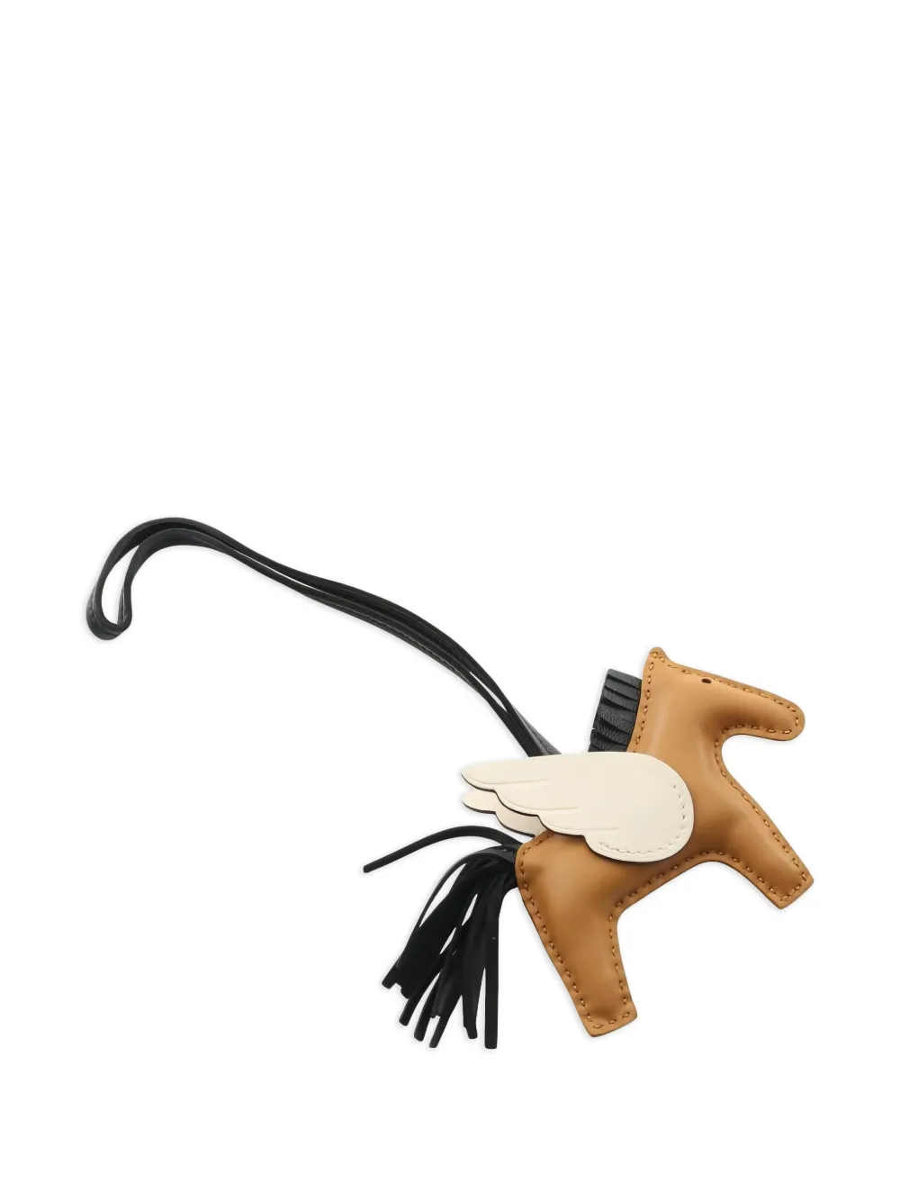 Pre-owned Hermes Pesagus Bag Charm In Brown
