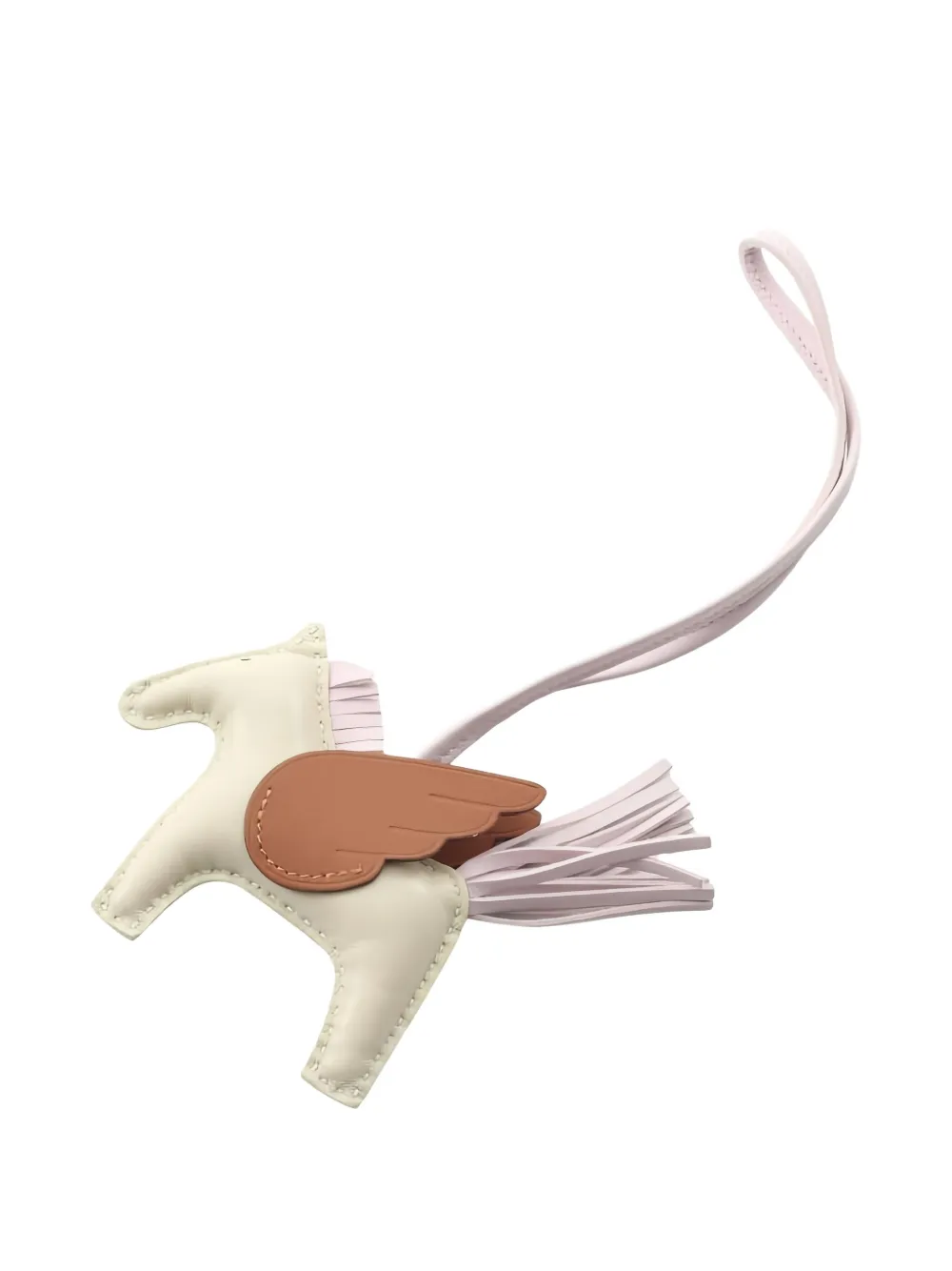 Hermès Pre-Owned Pegasus Rodeo bag charm - ホワイト Hermès Pre-Owned Pegasus Rodeo bag charm - ホワイト