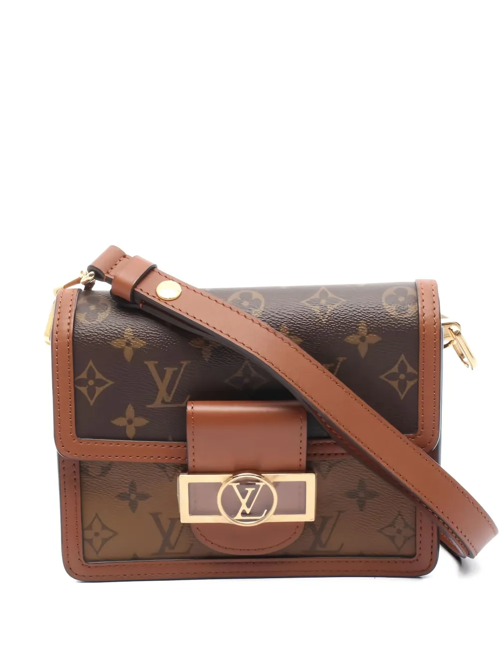 Louis Vuitton Pre-Owned mini Dauphine shoulder bag - ブラウン Louis Vuitton Pre-Owned mini Dauphine shoulder bag - ブラウン
