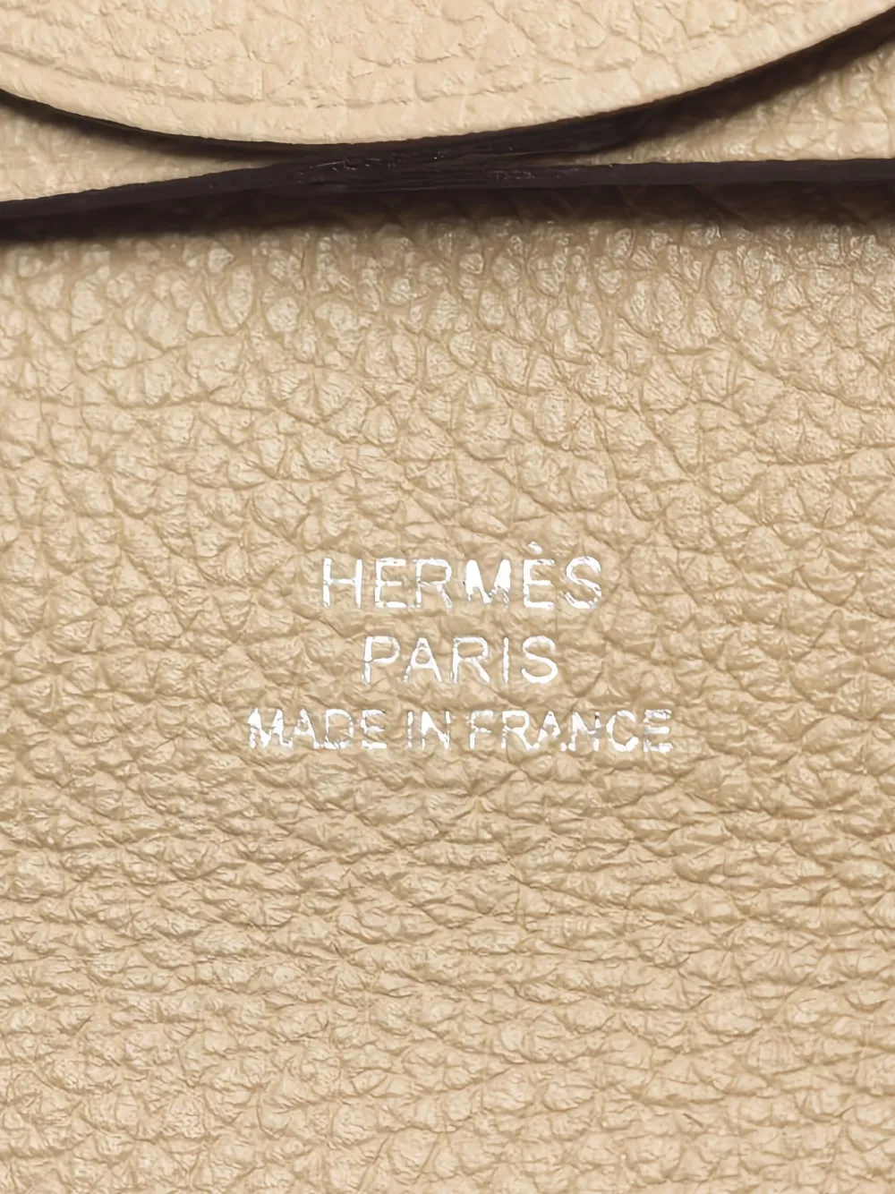Pre-owned Hermes Bastia Coin Purse In Neutral