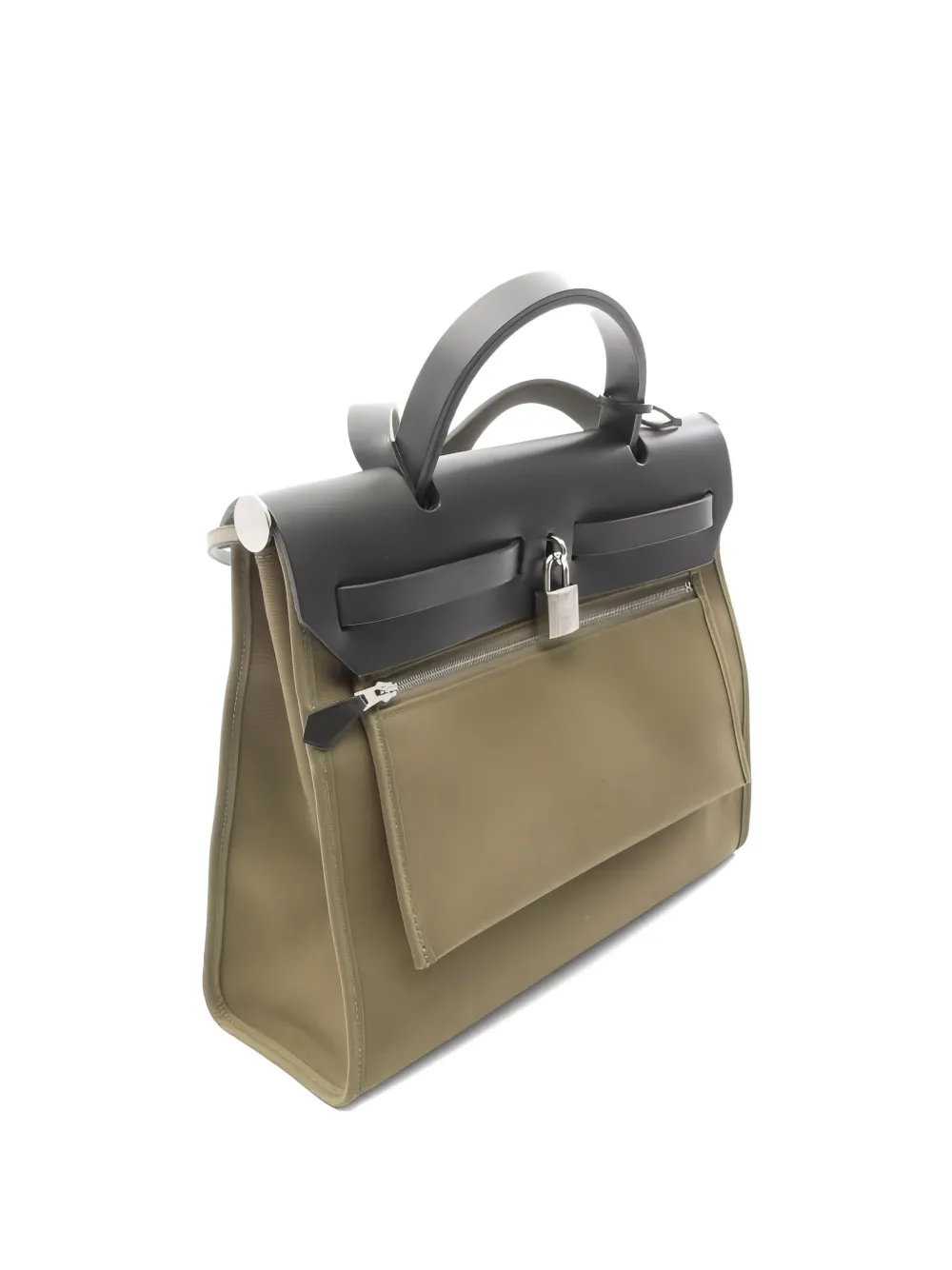 Hermès Pre-Owned 2020 Herbag Zip PM tote bag - グリーン Hermès Pre-Owned 2020 Herbag Zip PM tote bag - グリーン