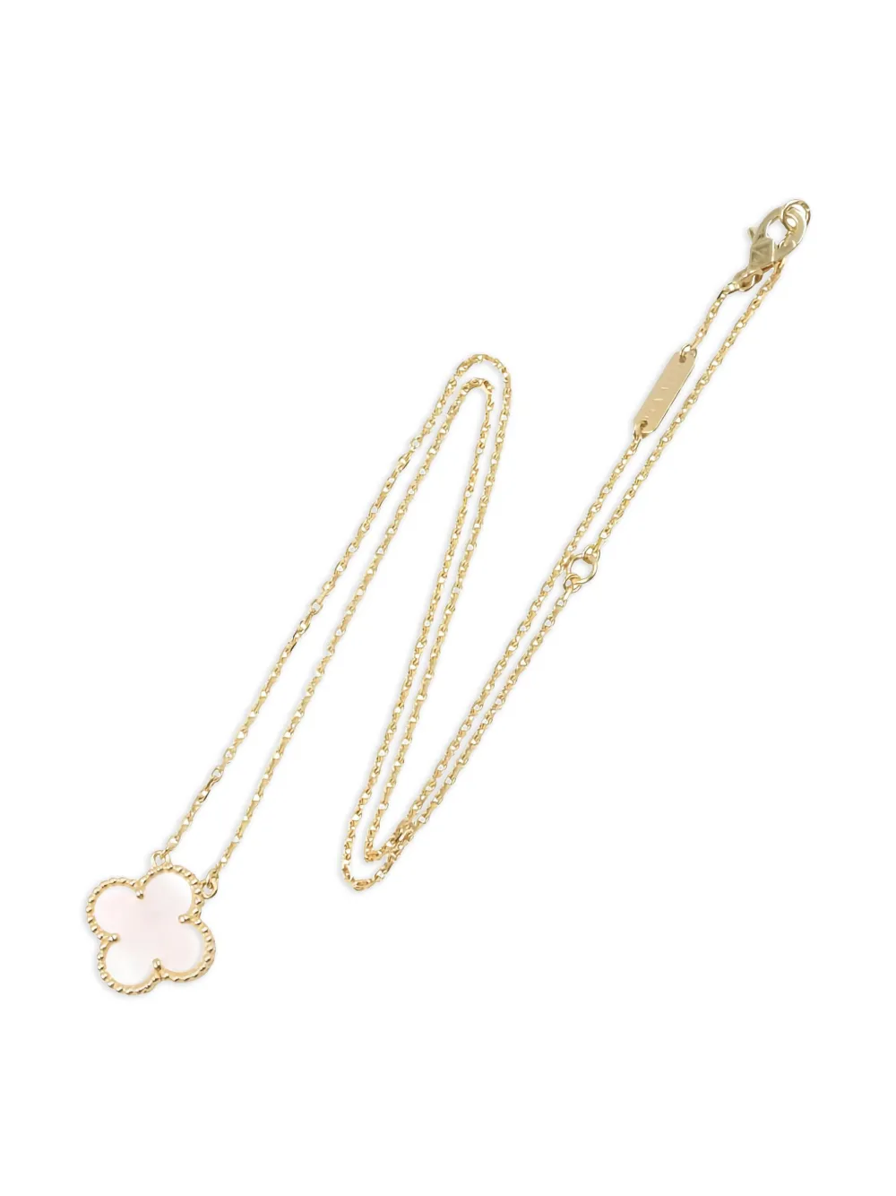 Van Cleef & Arpels Pre-Owned 18K yellow gold Alhambra mother of pearl Van Cleef & Arpels Pre-Owned 18K yellow gold Alhambra mother of pearl