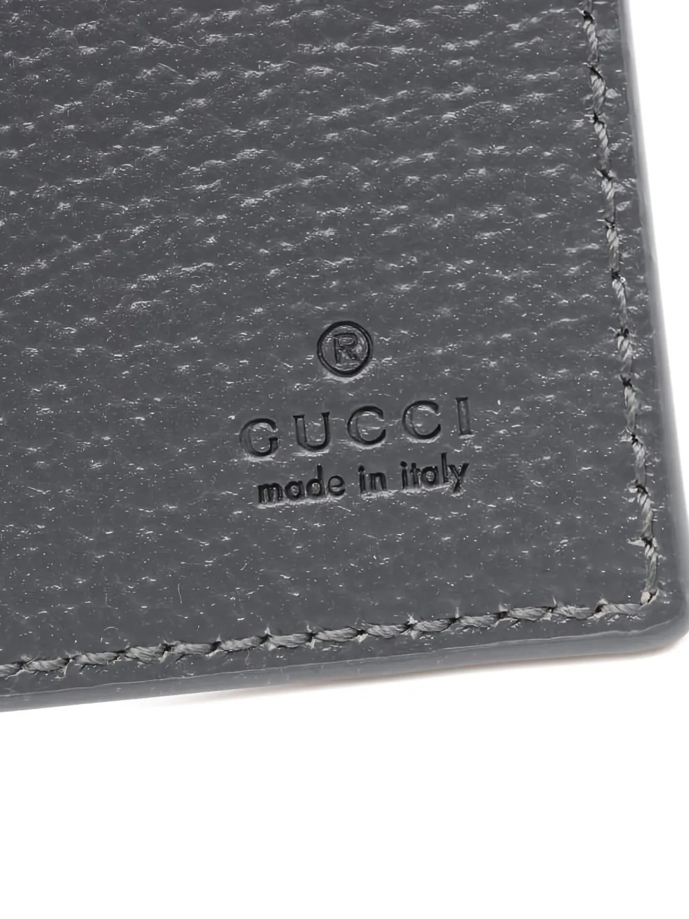 Pre-owned Gucci Gg Supreme Card Case In Gray