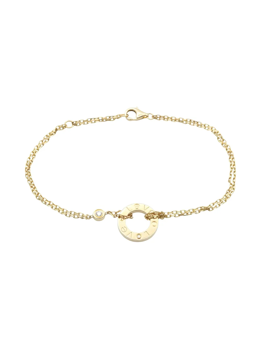 Cartier 10s 18K yellow gold diamond Love Circle bracelet - ゴールドトーン Cartier 10s 18K yellow gold diamond Love Circle bracelet - ゴールドトーン