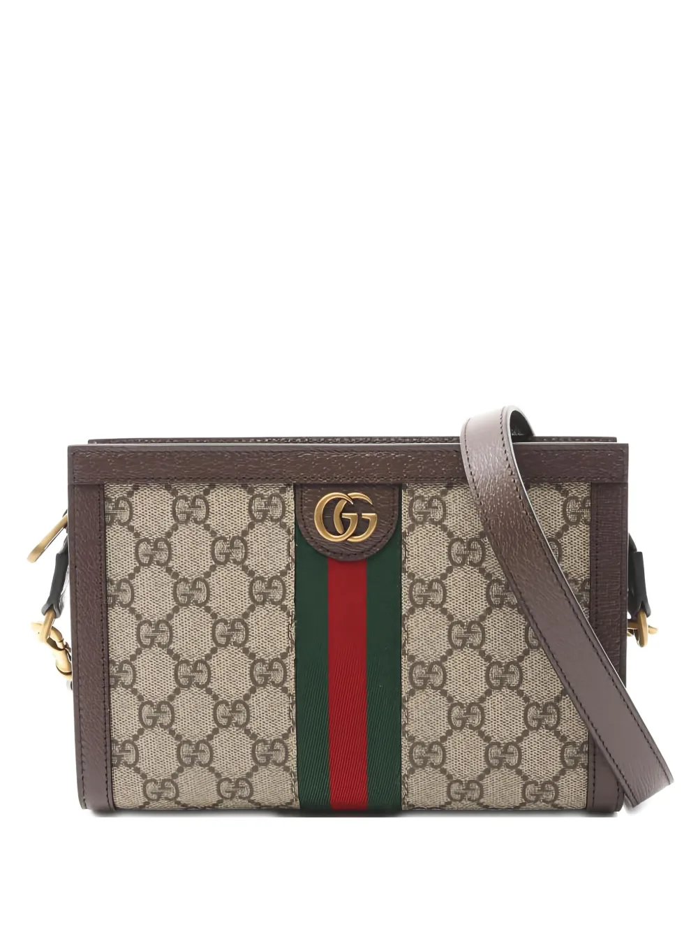 Gucci Pre-Owned 2002s Ophidia stripe shoulder bag - ニュートラル Gucci Pre-Owned 2002s Ophidia stripe shoulder bag - ニュートラル