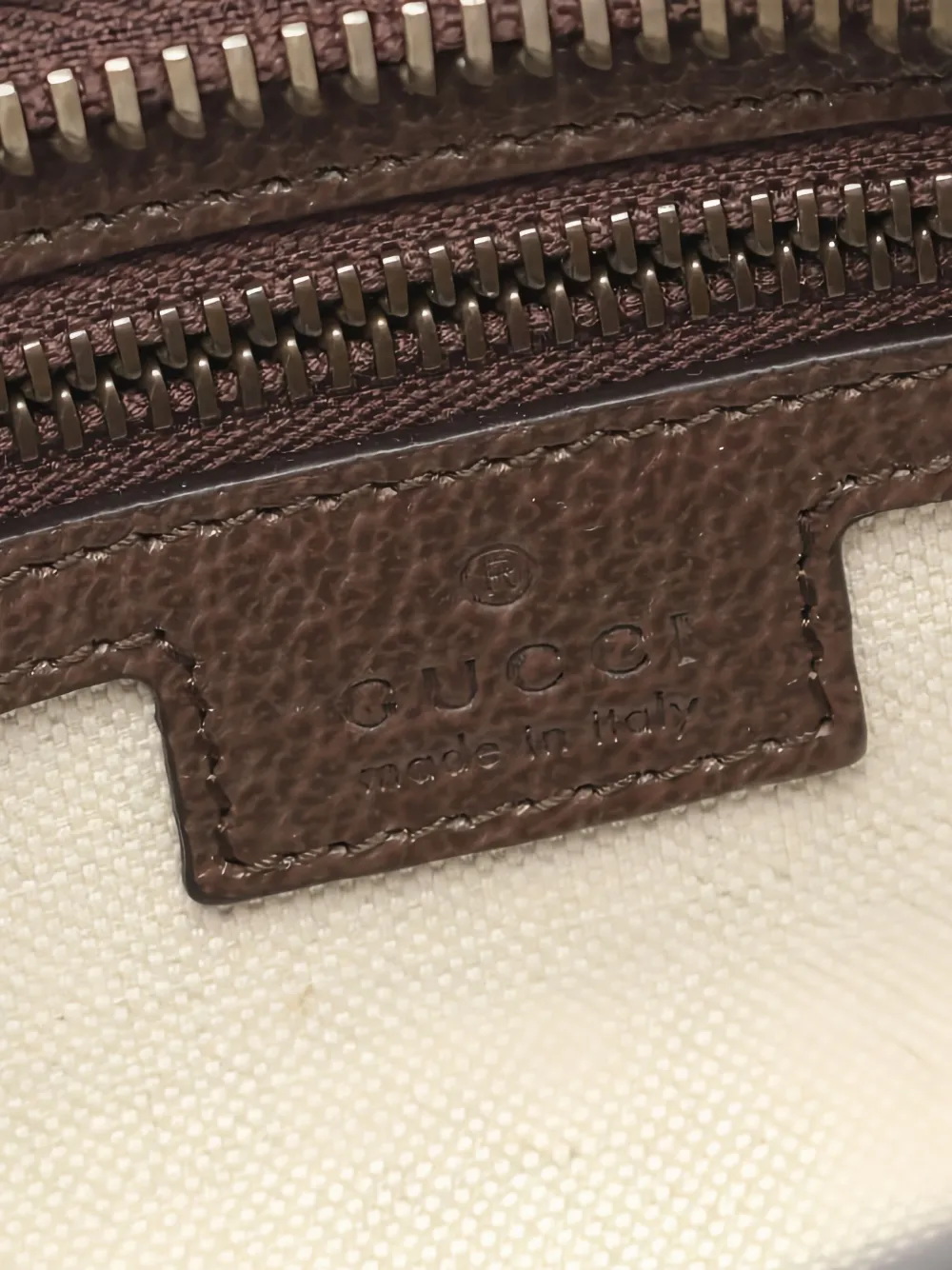 Pre-owned Gucci 2002s Ophidia Stripe Shoulder Bag In Neutral