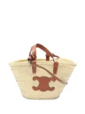 Celine Pre-Owned 2020s teen Triomphe Classic Pannier bucket bag - Neutrals