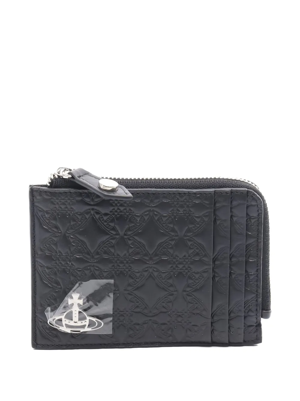 Vivienne Westwood Pre-Owned Orb leather wallet - ブラック Vivienne Westwood Pre-Owned Orb leather wallet - ブラック