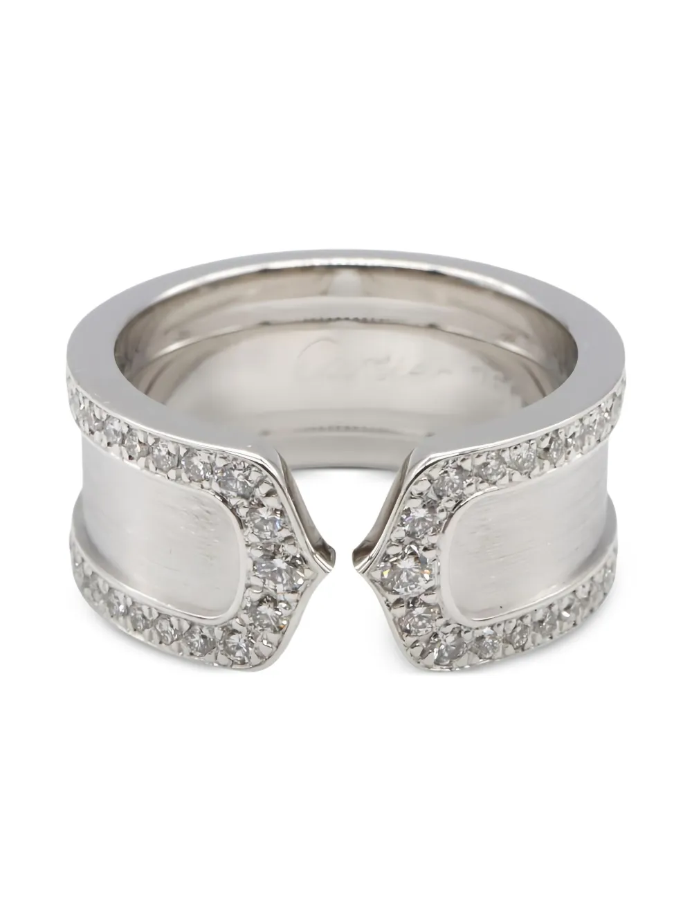 Cartier 18K white gold C2 diamond ring - シルバートーン Cartier 18K white gold C2 diamond ring - シルバートーン