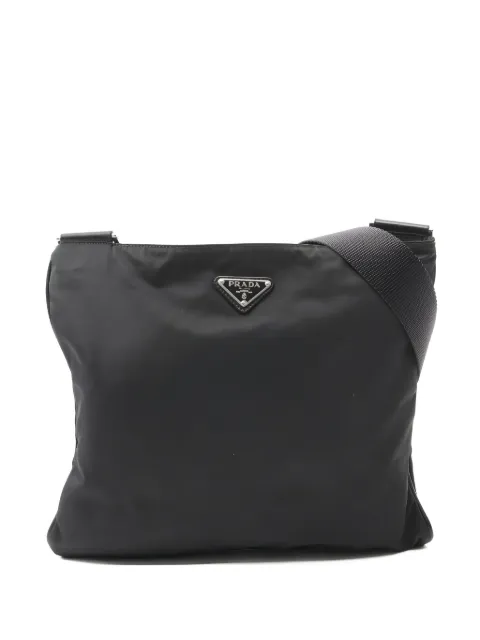 Prada Pre-Owned 2000s triangle.logo shoulder bag