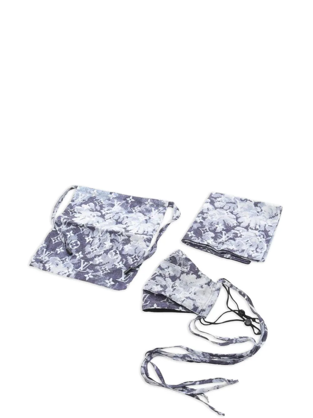 Louis Vuitton Pre-Owned Monogram Tapestry accessory set (set of three) | Blue | Image 1