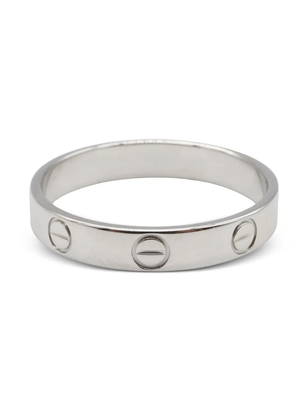 Cartier 18K white gold mini Love ring - シルバートーン Cartier 18K white gold mini Love ring - シルバートーン