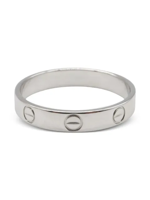 Cartier 18K white gold mini Love ring
