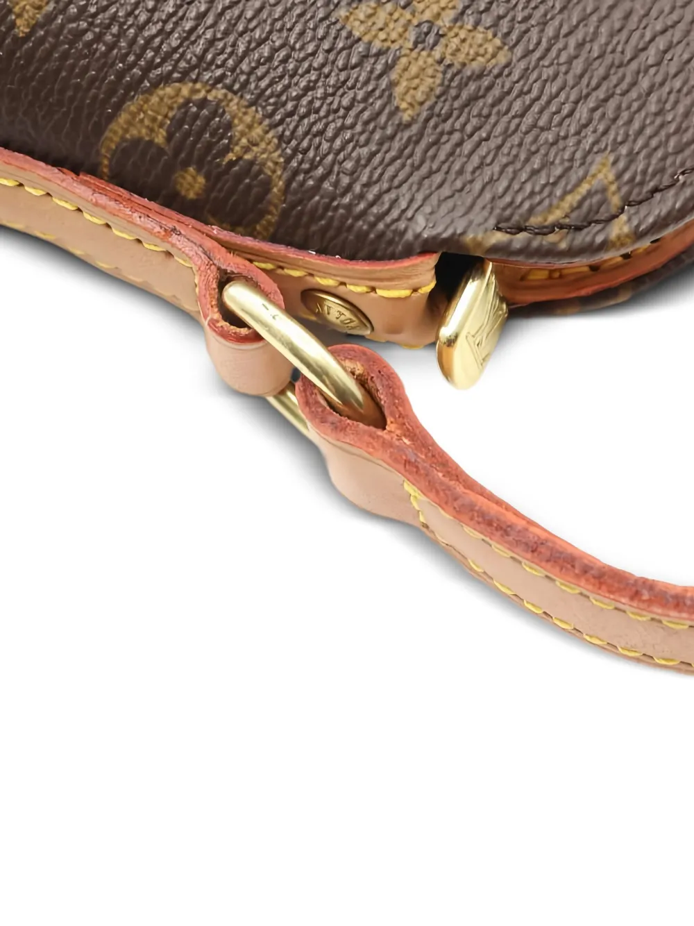 Pre-owned Louis Vuitton 2003 Monogram Druot Shoulder Bag In Brown