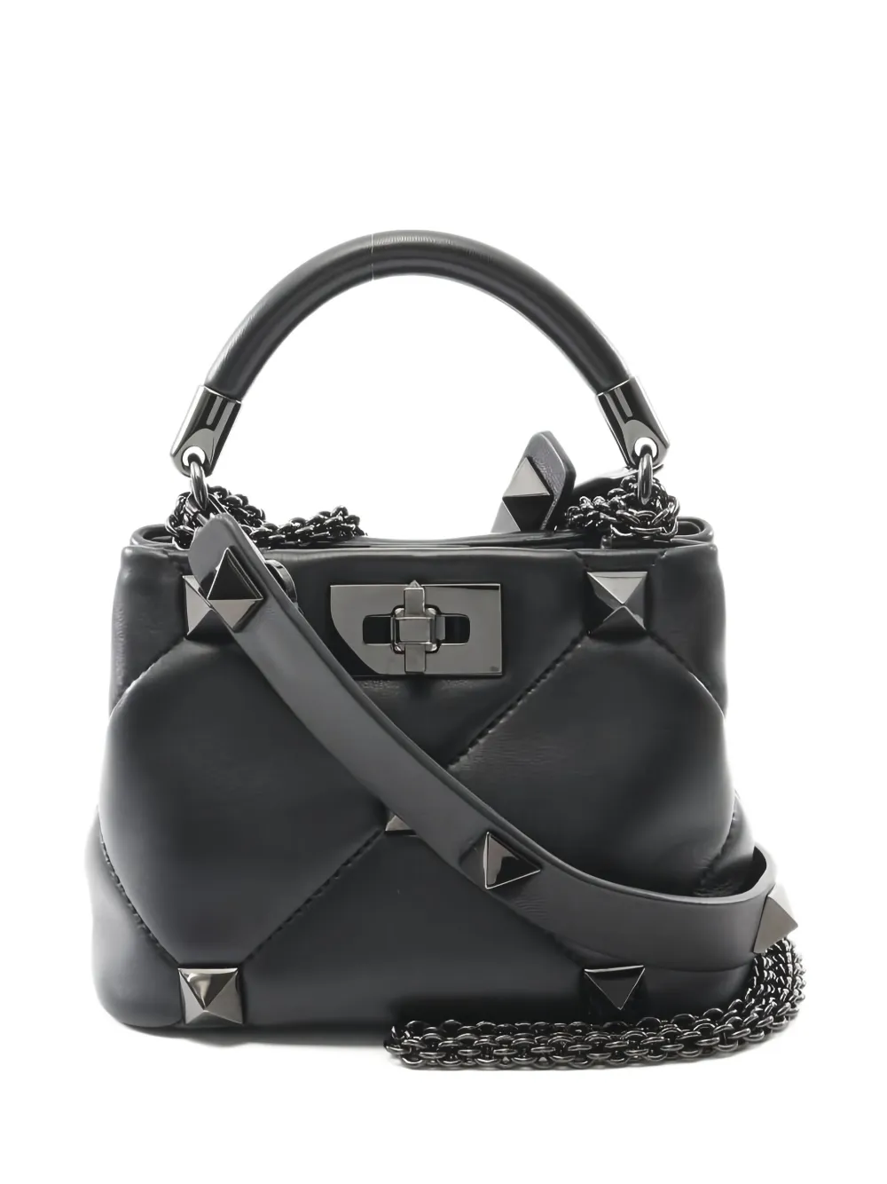 Valentino Garavani Pre-Owned 2010s Roman studs quilted leather tote Valentino Garavani Pre-Owned 2010s Roman studs quilted leather tote