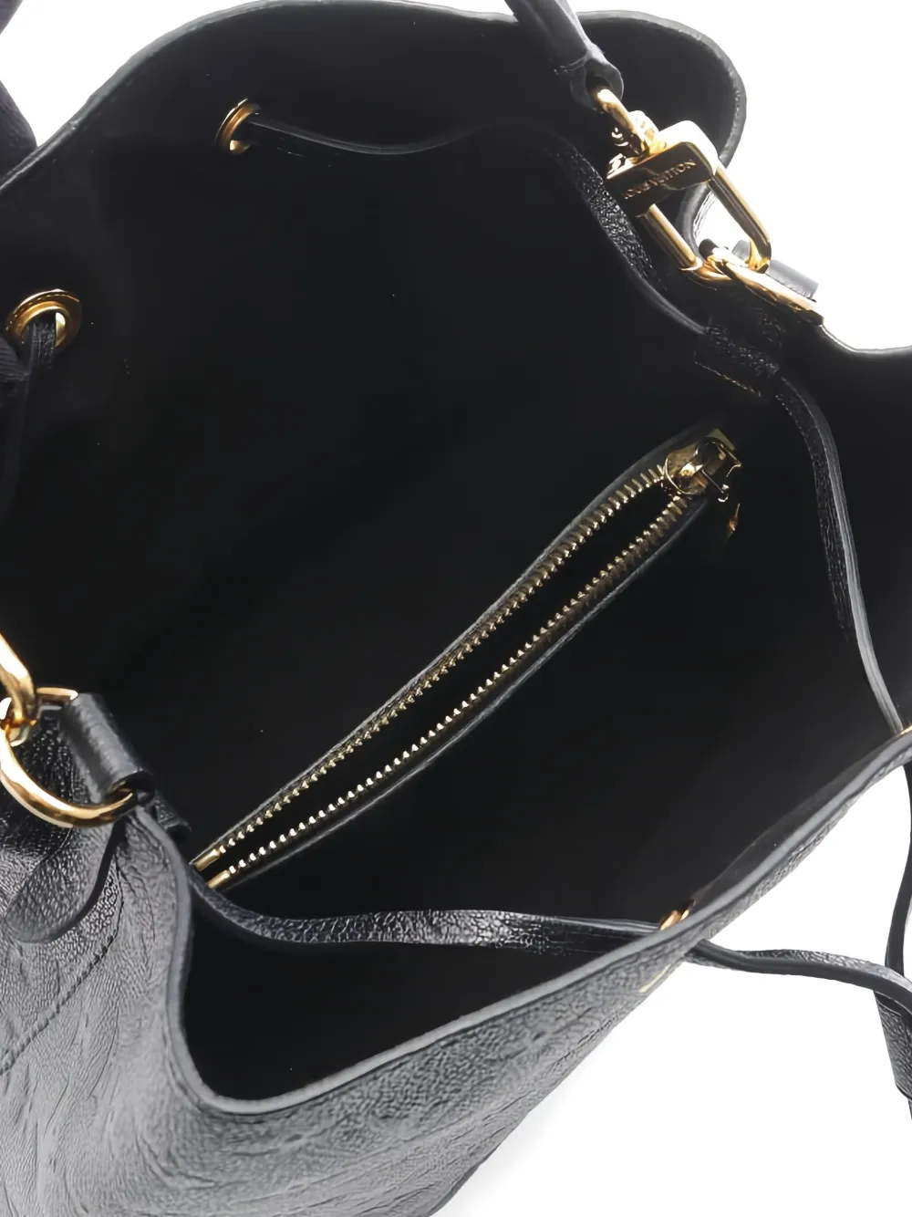 Pre-owned Louis Vuitton 2021 Neo Noe Monogram Empreinte Tote Bag In Black