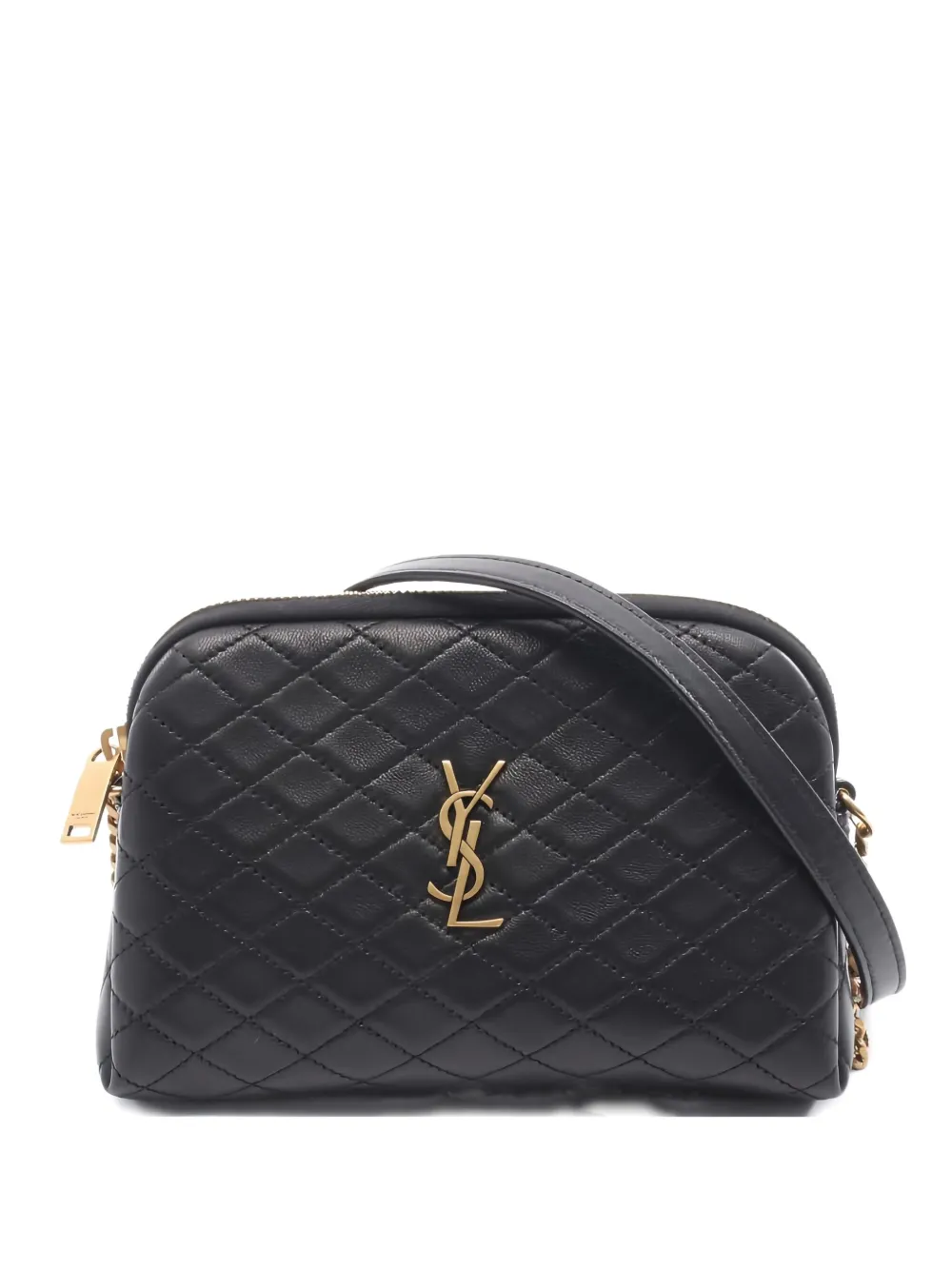 Saint Laurent Pre-Owned 2020s Gabby quilted chain shoulder bag - ブラック Saint Laurent Pre-Owned 2020s Gabby quilted chain shoulder bag - ブラック