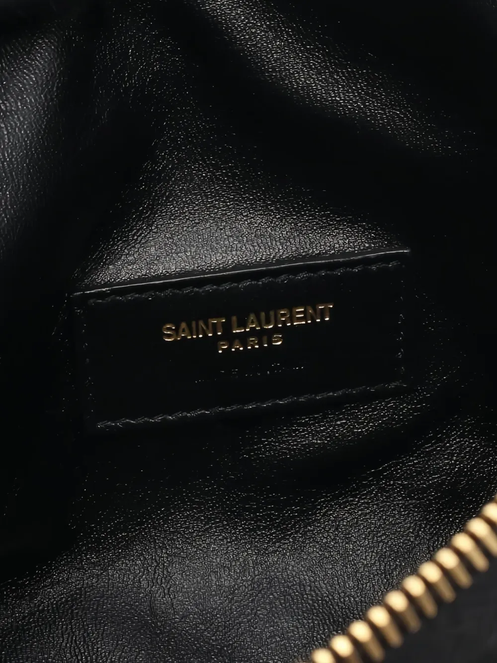 Pre-owned Saint Laurent 20s Gabby Quilted Chain Shoulder Bag In Black