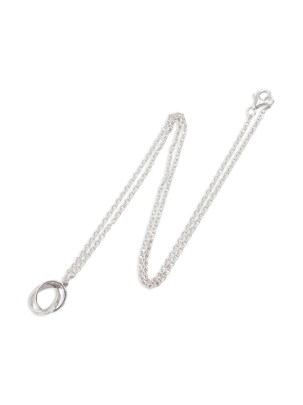 Cartier 18K white gold Baby Love diamond necklace | Image 2