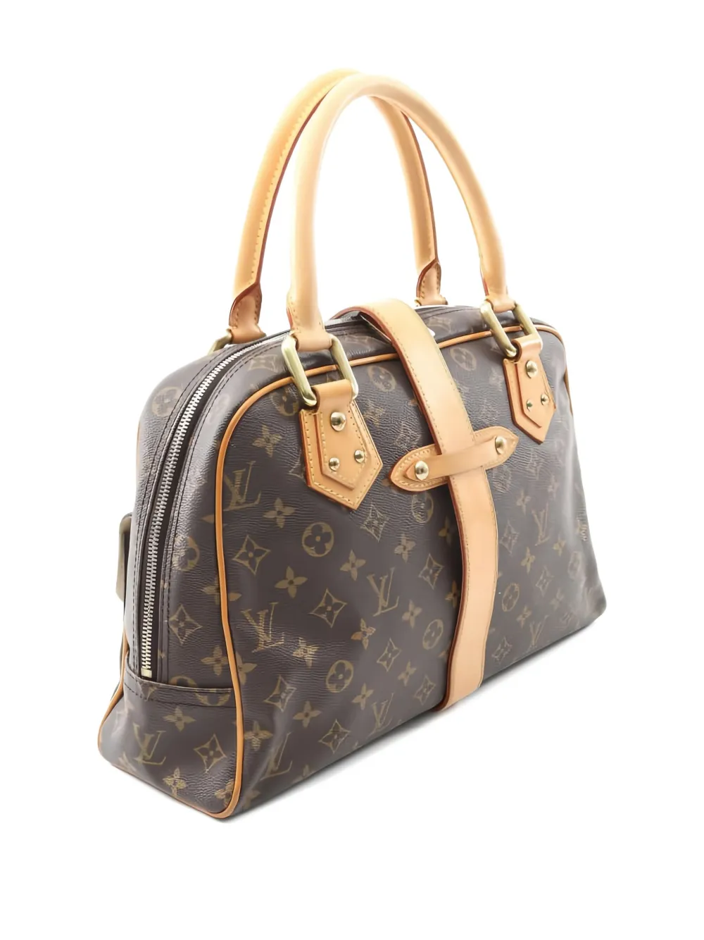 Pre-owned Louis Vuitton 2008 Manhattan Gm Monogram Tote Bag In Brown