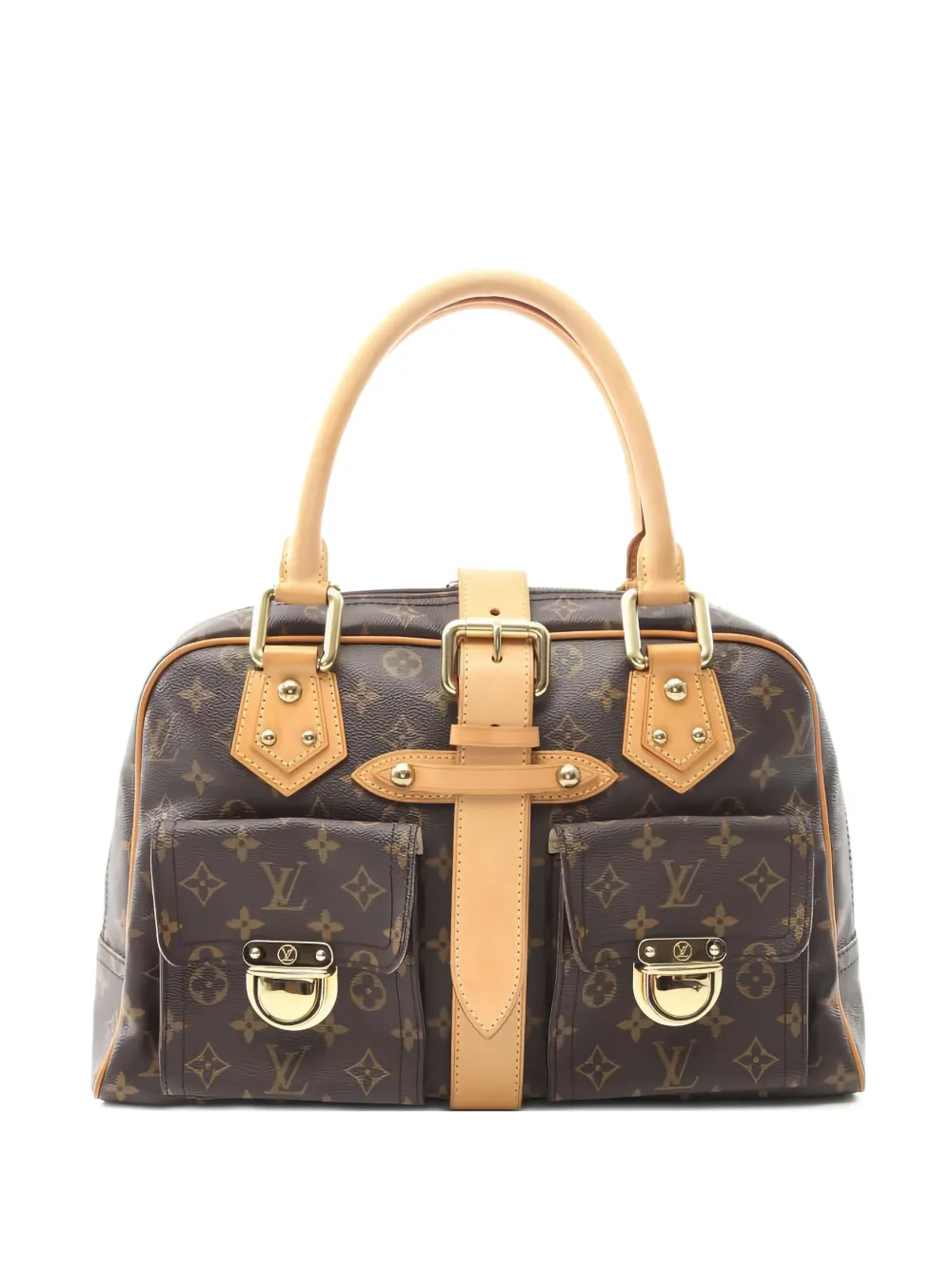 Louis Vuitton Pre-Owned 2008 Manhattan GM monogram tote bag - ブラウン Louis Vuitton Pre-Owned 2008 Manhattan GM monogram tote bag - ブラウン