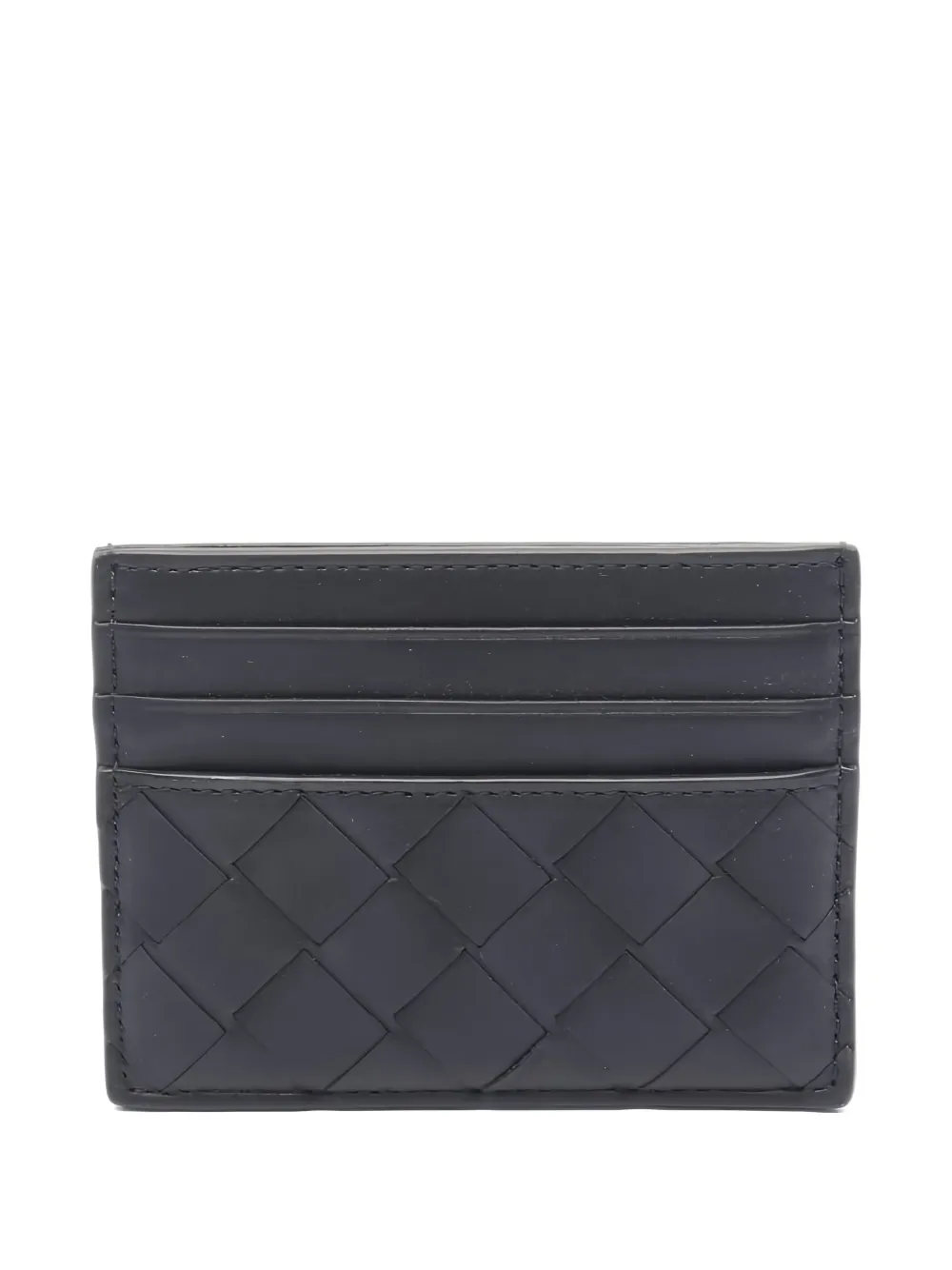 Bottega Veneta Pre-Owned イントレチャート カードケース - ブラック Bottega Veneta Pre-Owned イントレチャート カードケース - ブラック