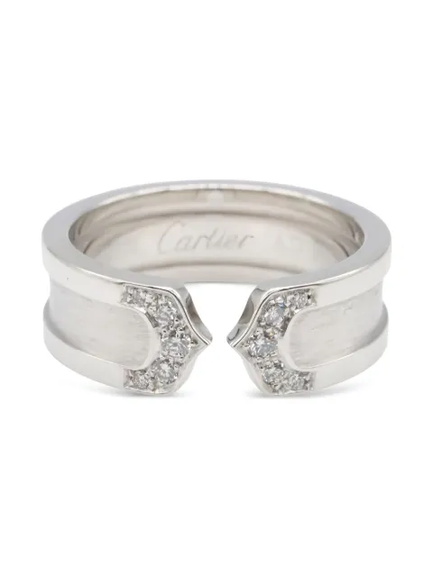 Cartier 2010s 18K white gold C2 diamond ring